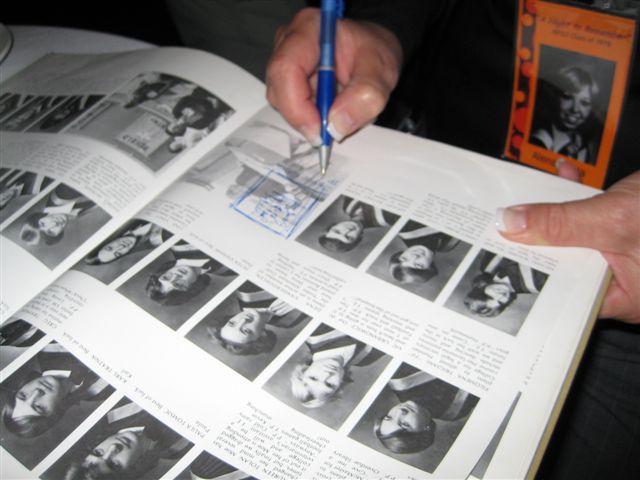 Signing a '78 yearbook