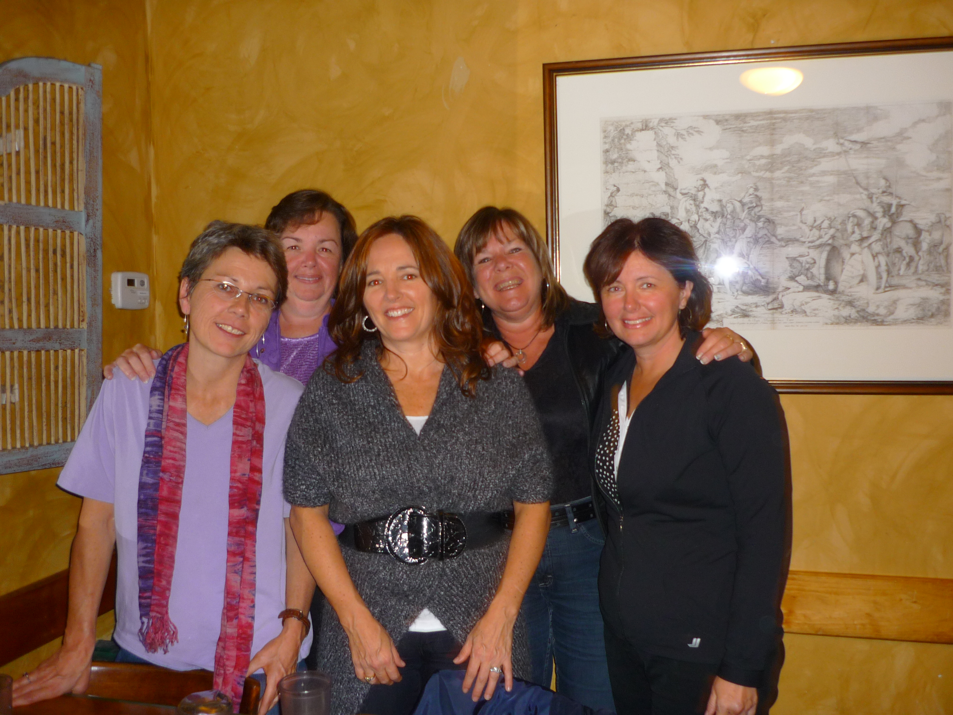 left to right- Noreen Howes (Shanahan), Maureen Tolan (Shanahan), Maggie Jessup (Stewart), Leslie Corrigan (Hudson), Gia Antonacci (DeJulio)