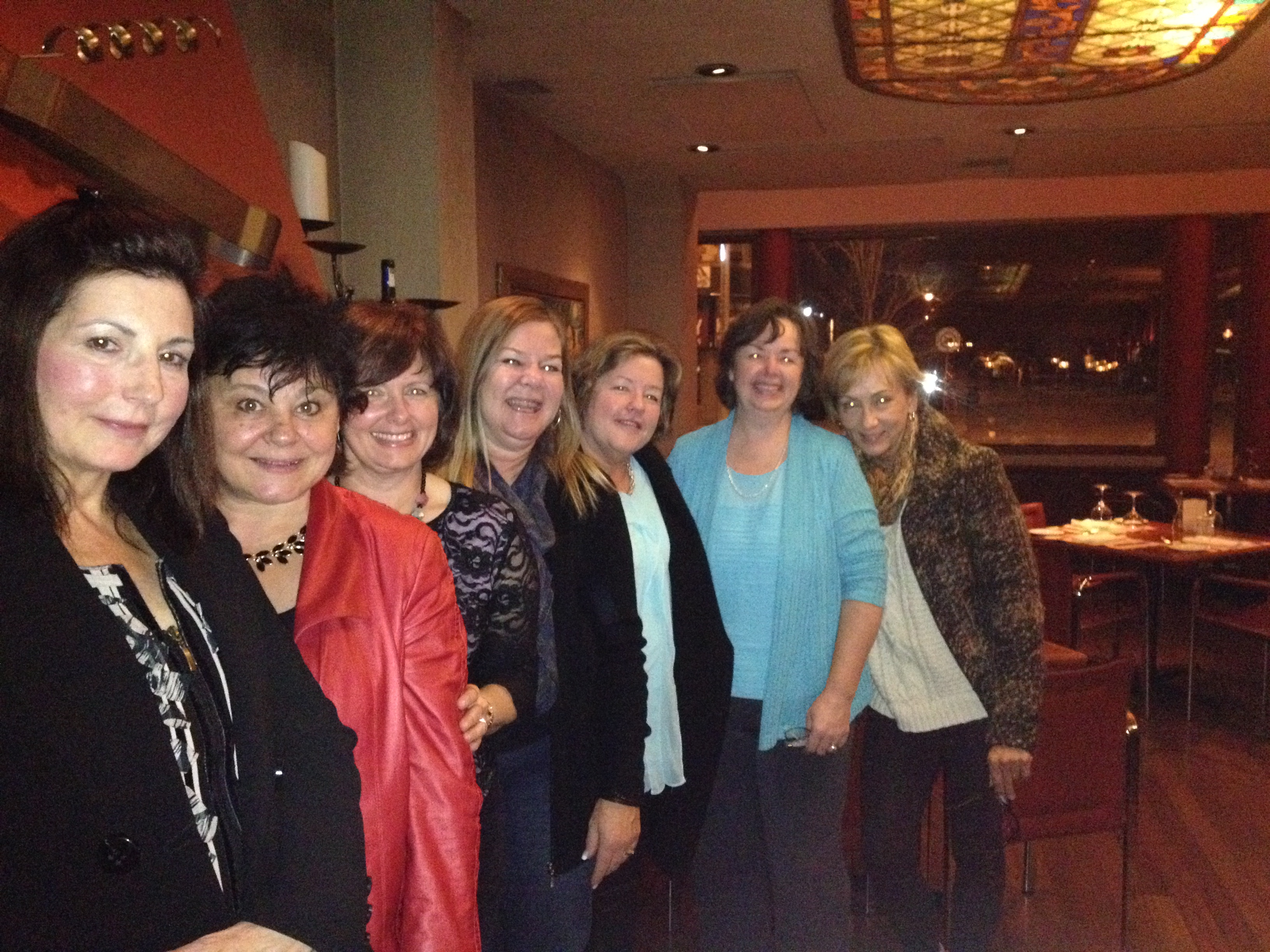 Girls' Night 2014 Cecilia, Patty, Gia, Leslie, Maureen, Maureen and Majda 